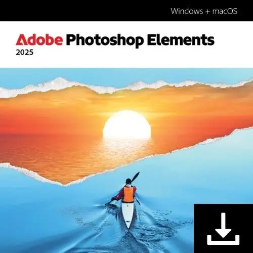 Adobe Photoshop Elements 2025 - 2 PCs / Mac - Suscripción 3 años