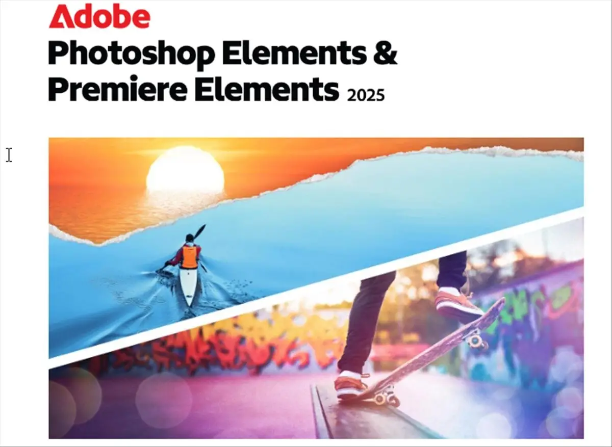 Adobe Photoshop Elements & Premier 2025 - 2 PCs / Mac - Suscripción 3 años