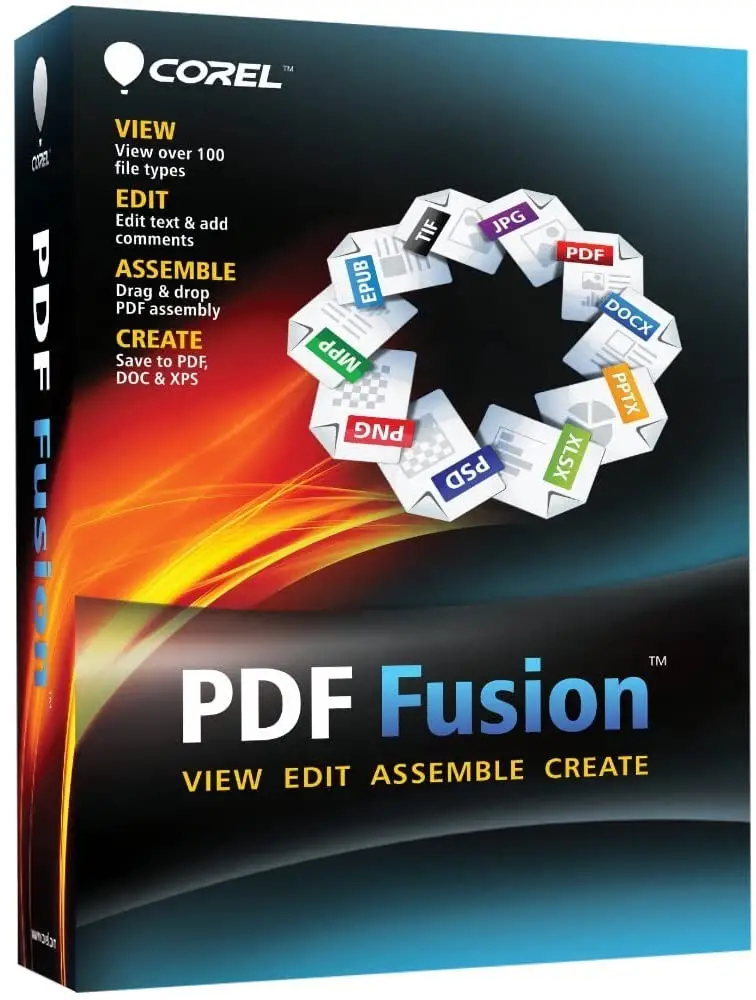 Corel PDF Fusion - PDF Editor - 3 PCs - Licencia de por vida