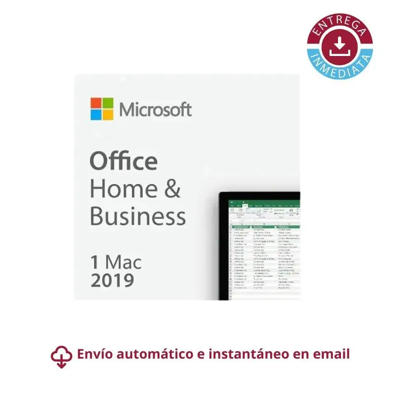 Licencia Office 2019 Hogar y Empresas para MacOS