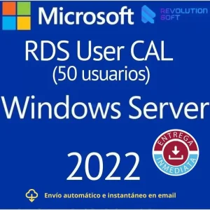 Remote Desktop Services (50 Usuarios) para Windows Server 2022