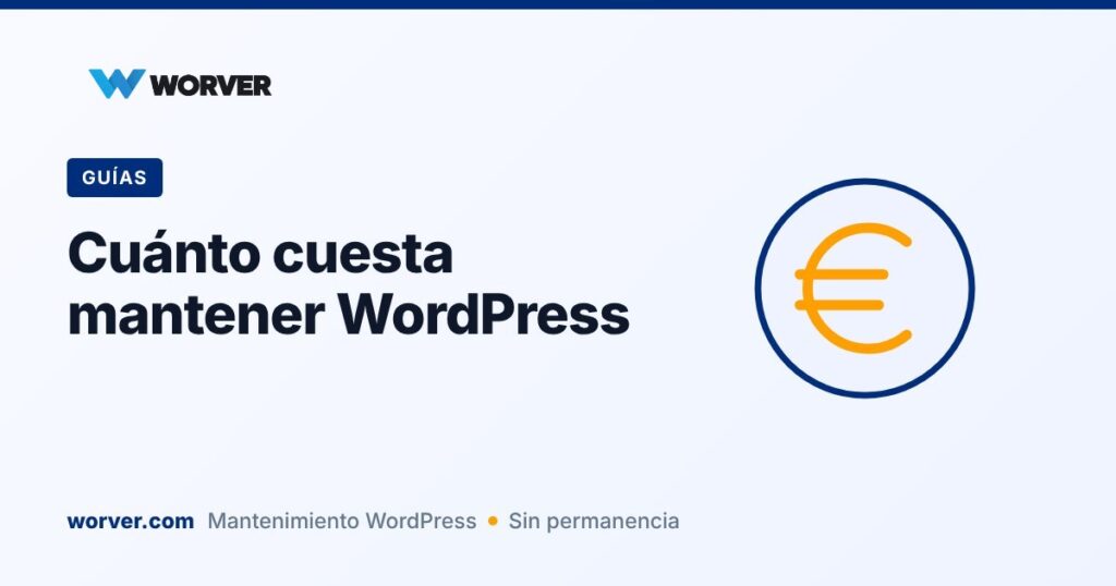 Cuánto cuesta mantener una web WordPress en 2026 (precios reales)