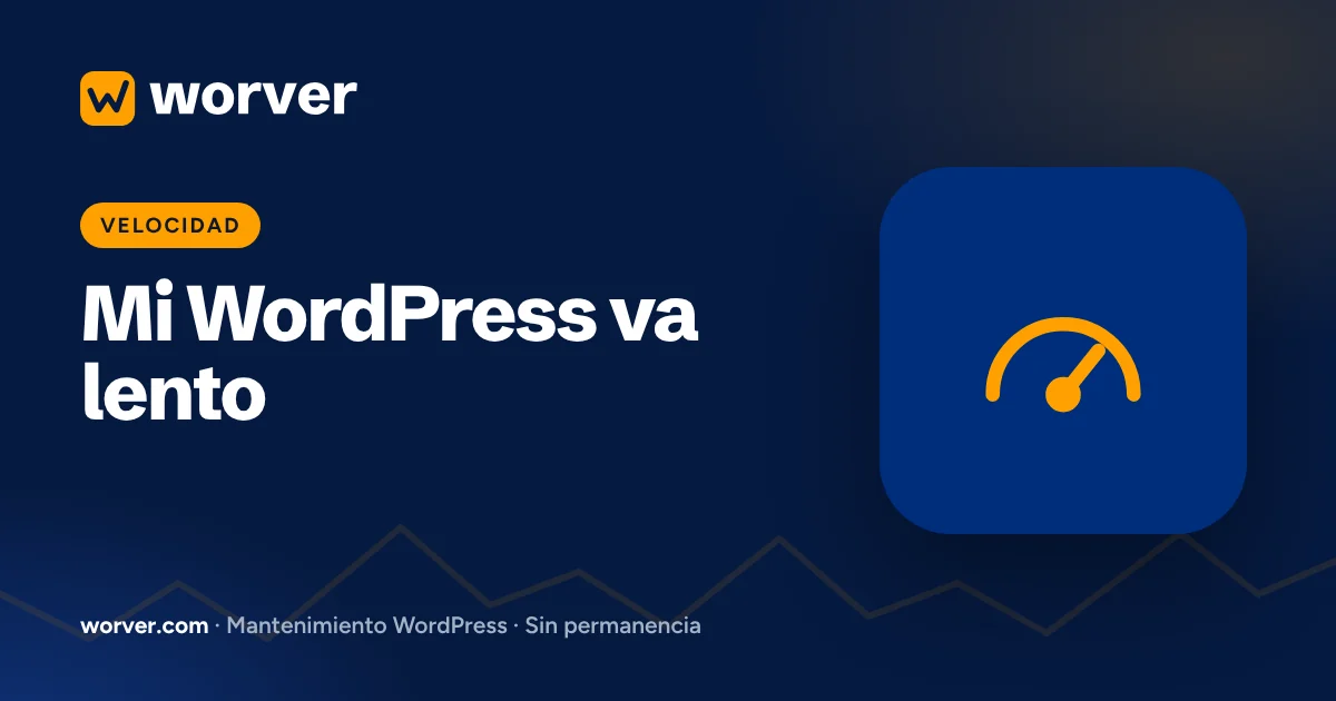 Mi WordPress va lento: 9 causas reales y cómo solucionarlas