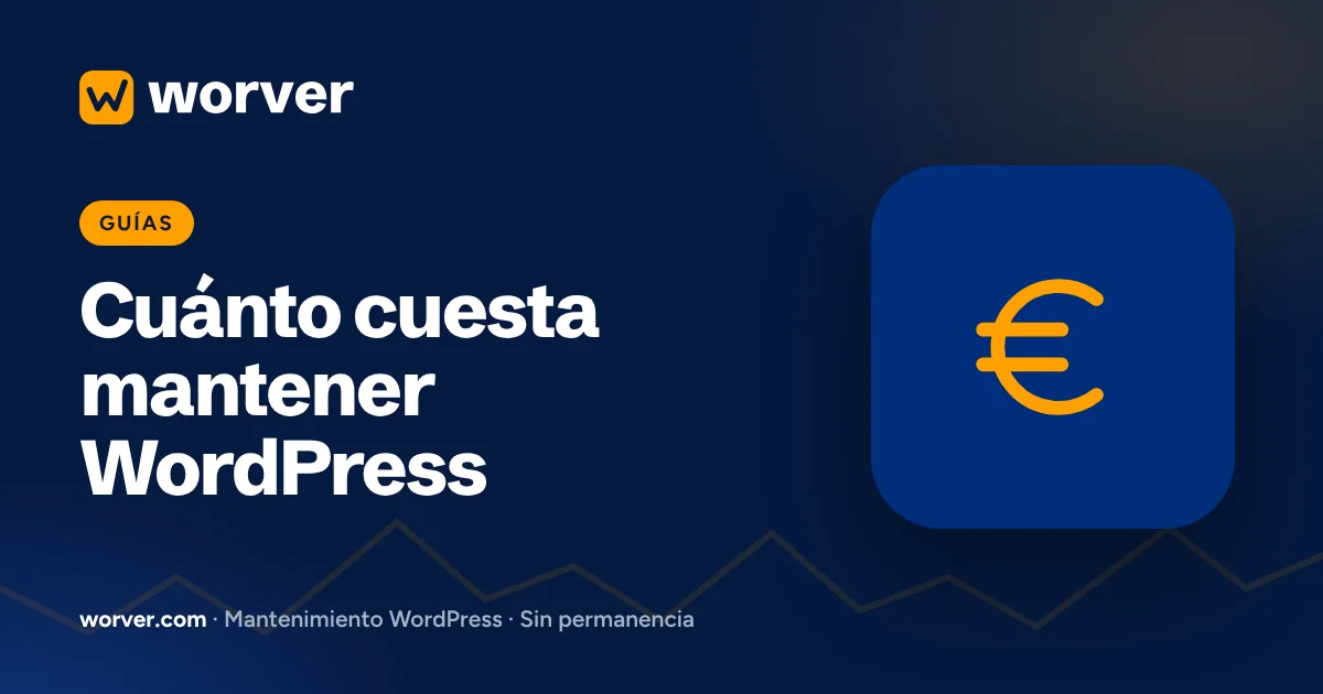 Cuánto cuesta mantener una web WordPress en 2026 (precios reales)